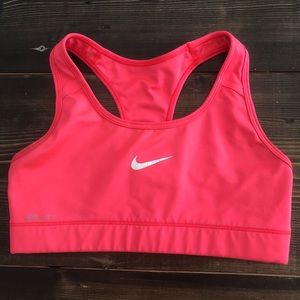 Pink/Red nike sports bra!